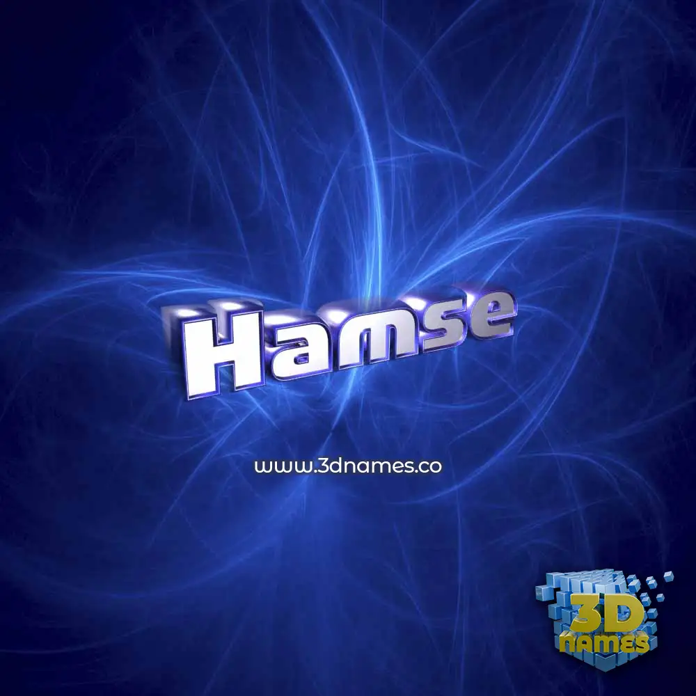 hamse in Plasma style - 3D name wallpaper
