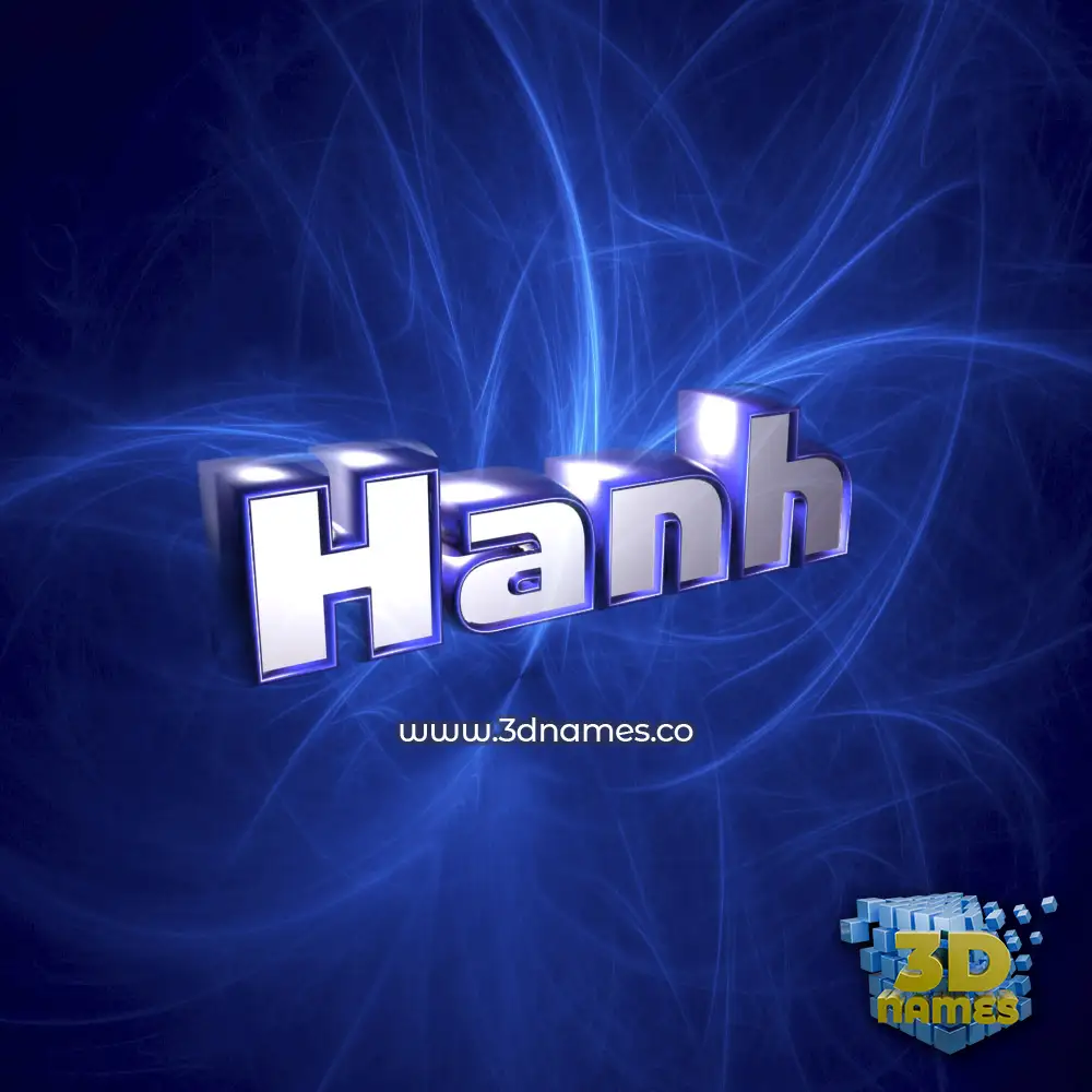 hanh in Plasma style - 3D name wallpaper