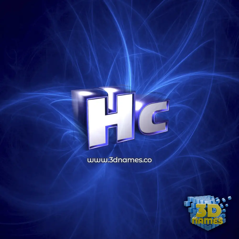 hc in Plasma style - 3D name wallpaper