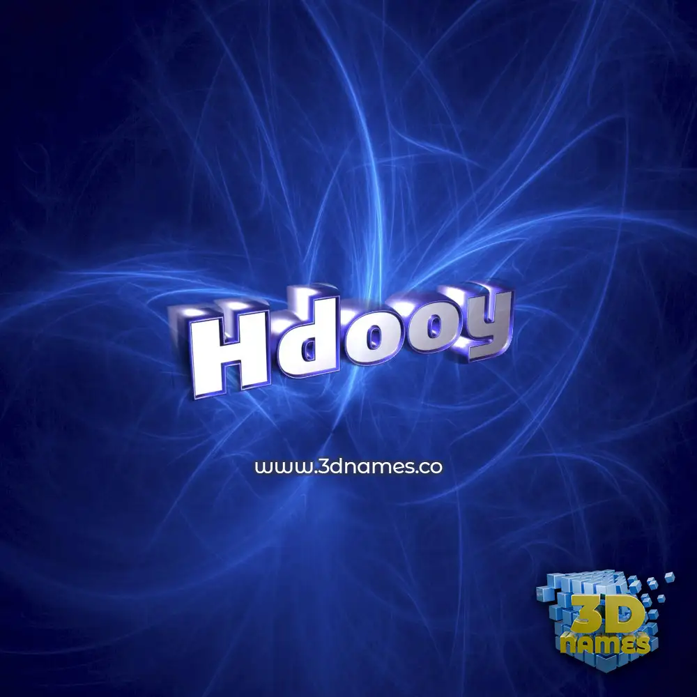 hdooy in Plasma style - 3D name wallpaper