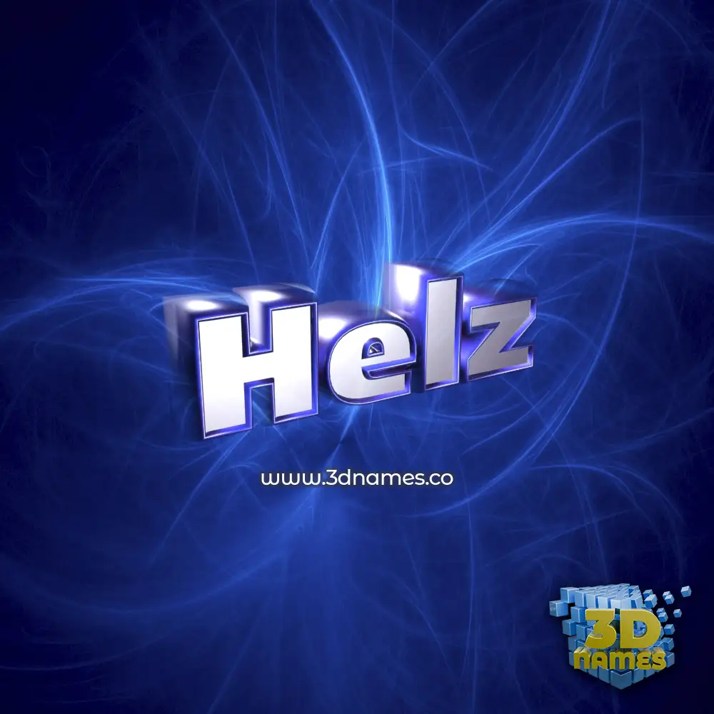 helz in Plasma style - 3D name wallpaper
