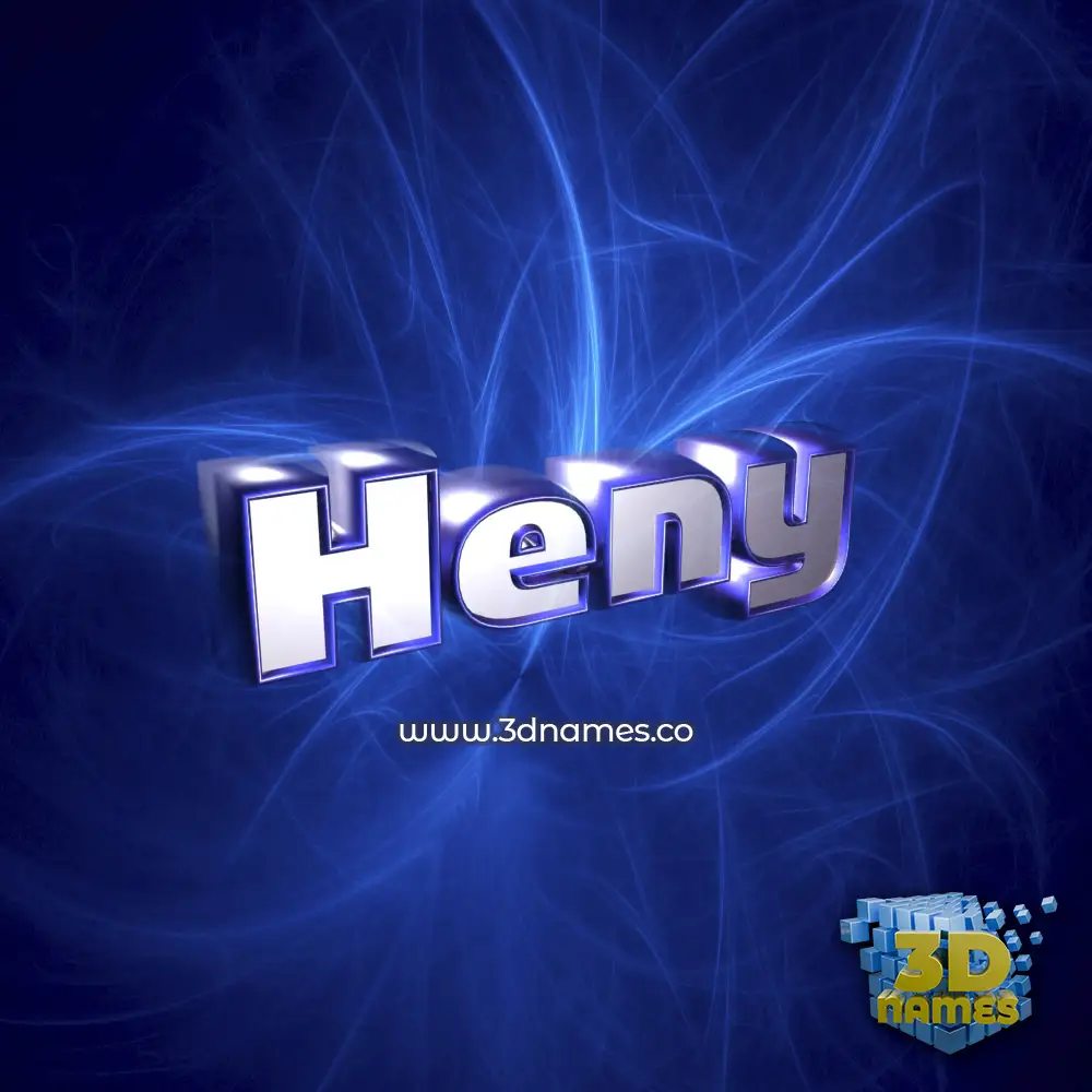 heny in Plasma style - 3D name wallpaper
