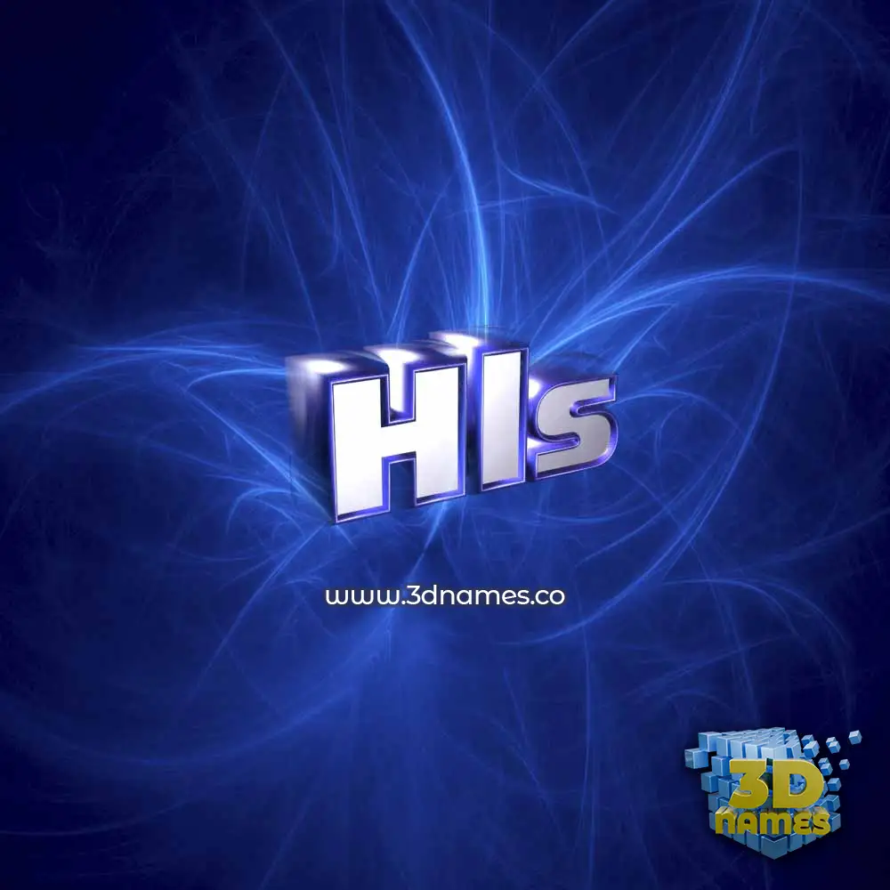 hls in Plasma style - 3D name wallpaper