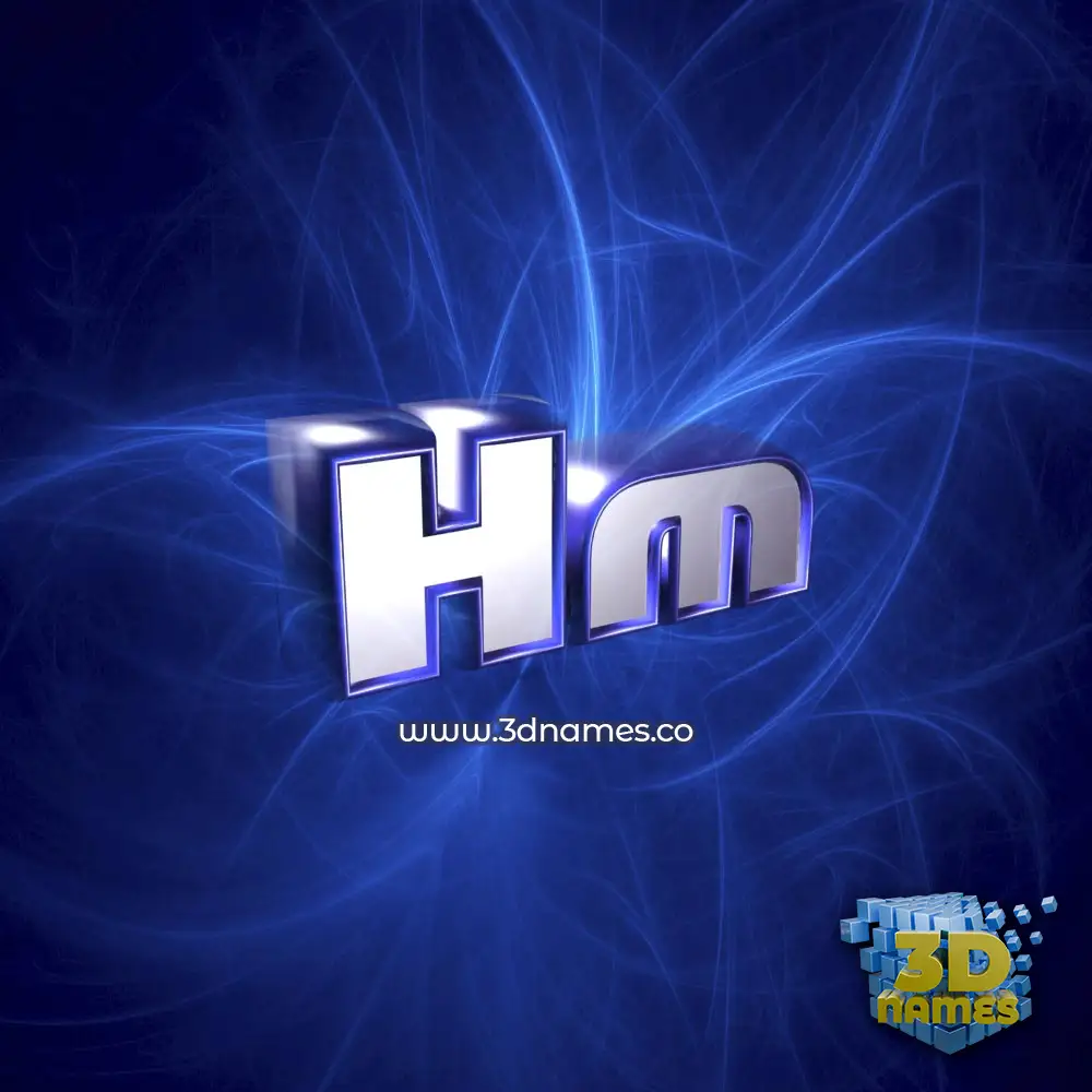 hm in Plasma style - 3D name wallpaper