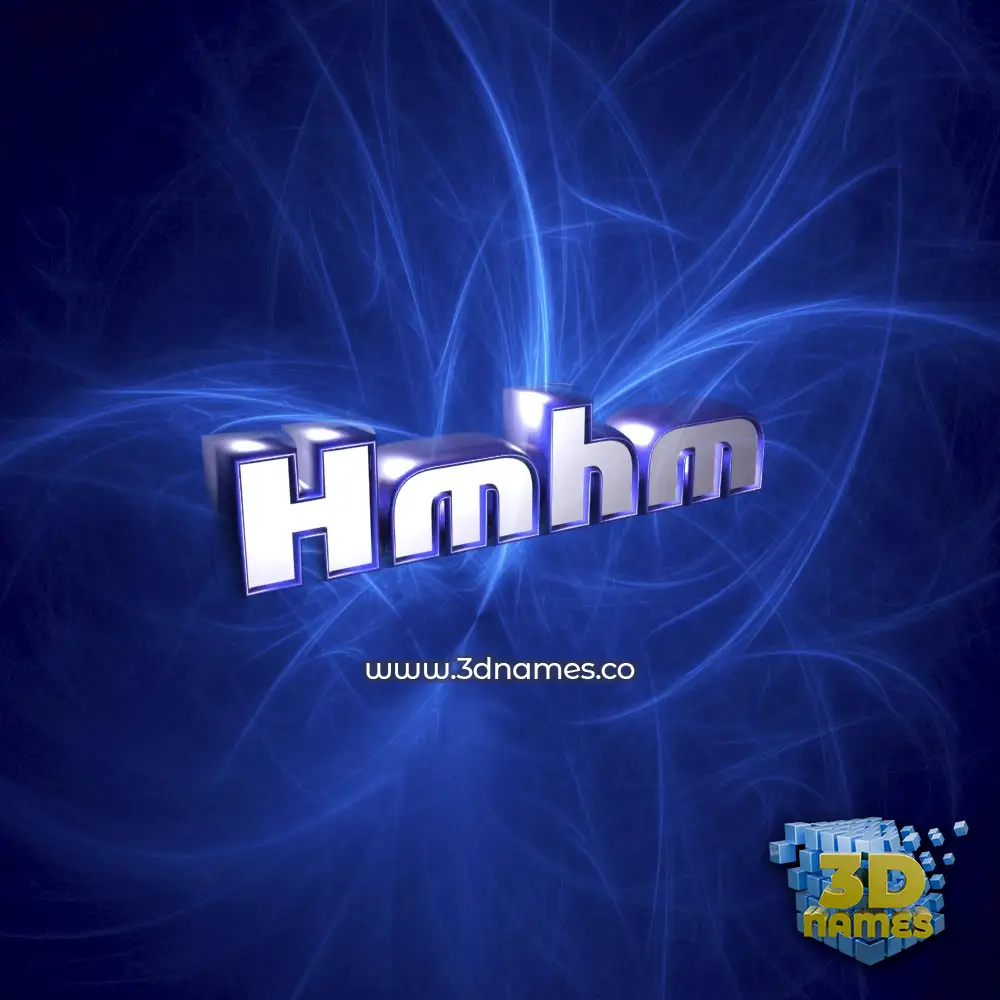 hmhm in Plasma style - 3D name wallpaper