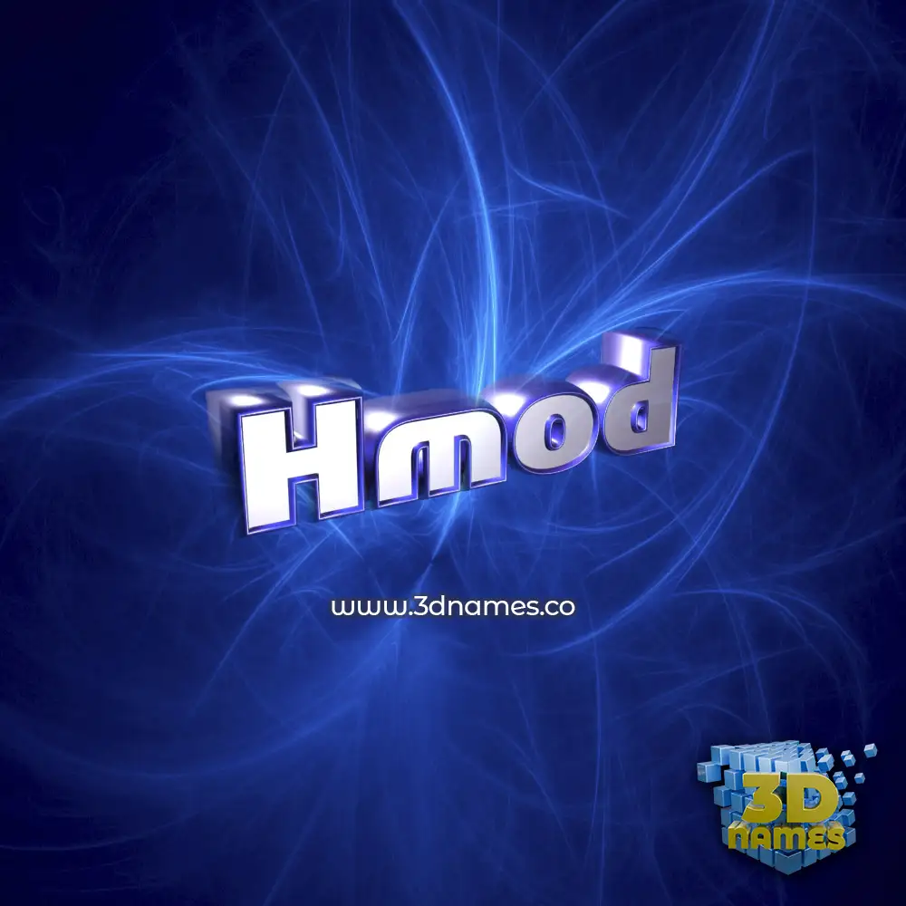 hmod in Plasma style - 3D name wallpaper
