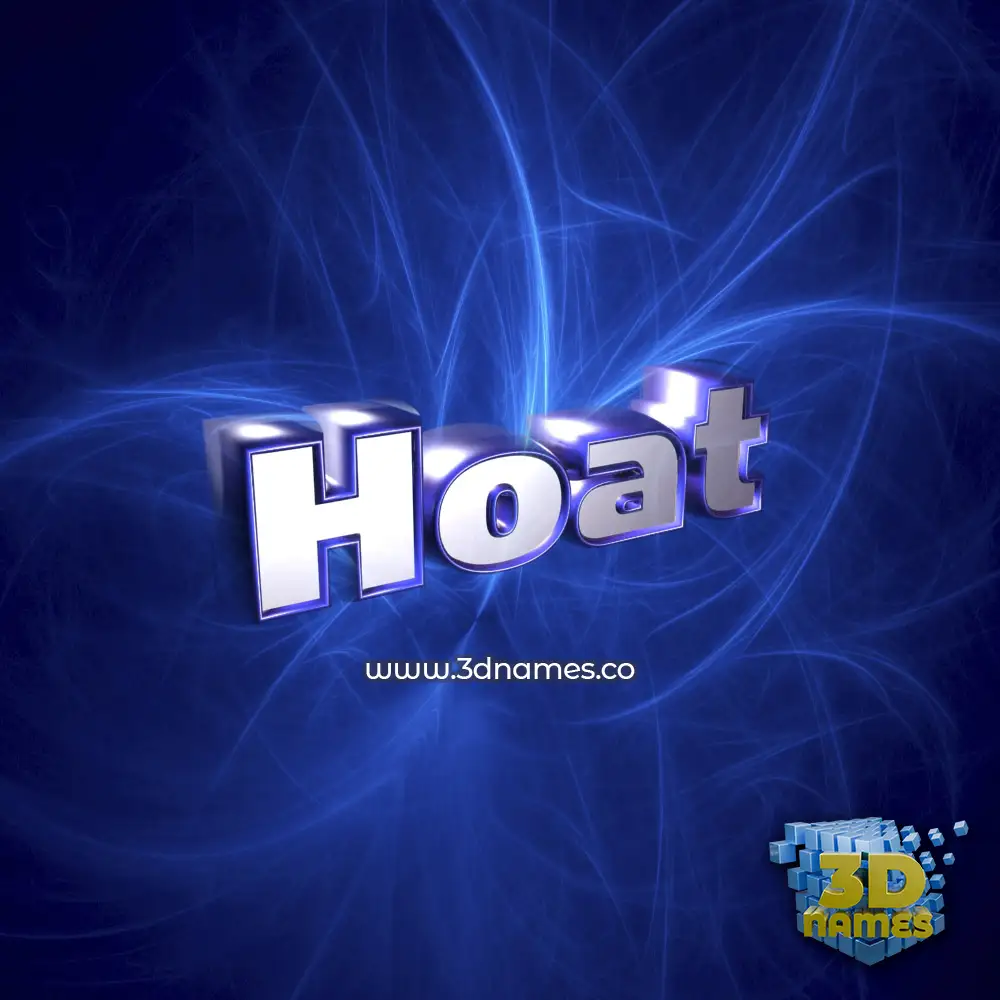 hoat in Plasma style - 3D name wallpaper