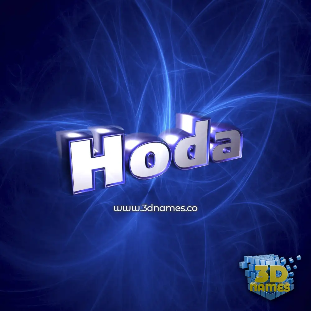 hoda in Plasma style - 3D name wallpaper