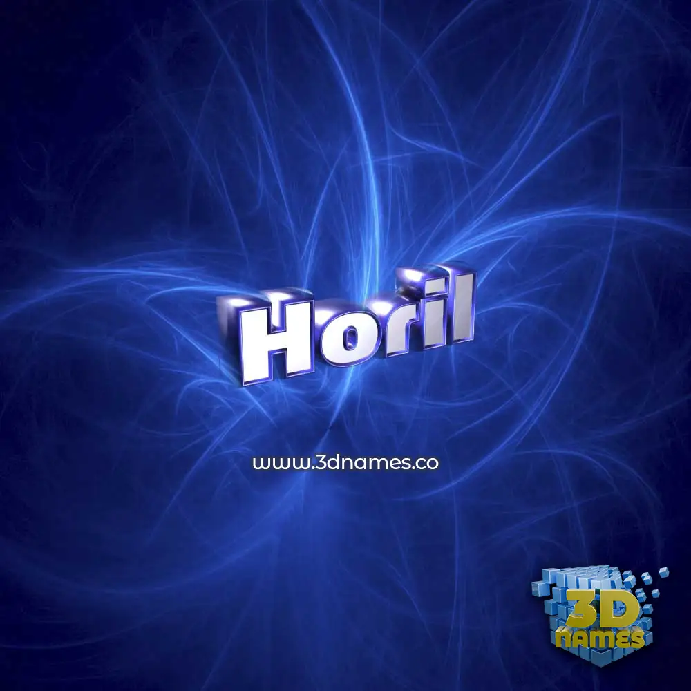 horil in Plasma style - 3D name wallpaper