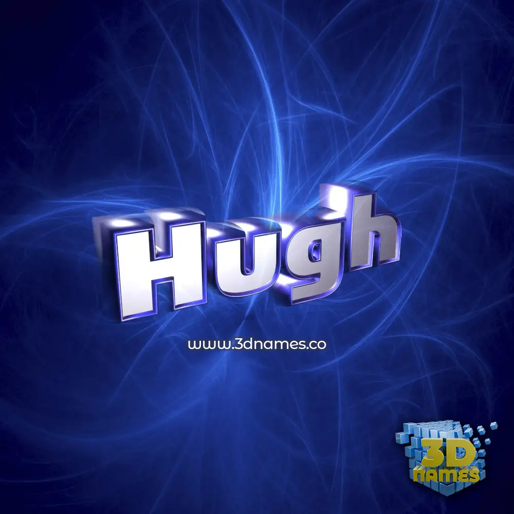 hugh in Plasma style - 3D name wallpaper