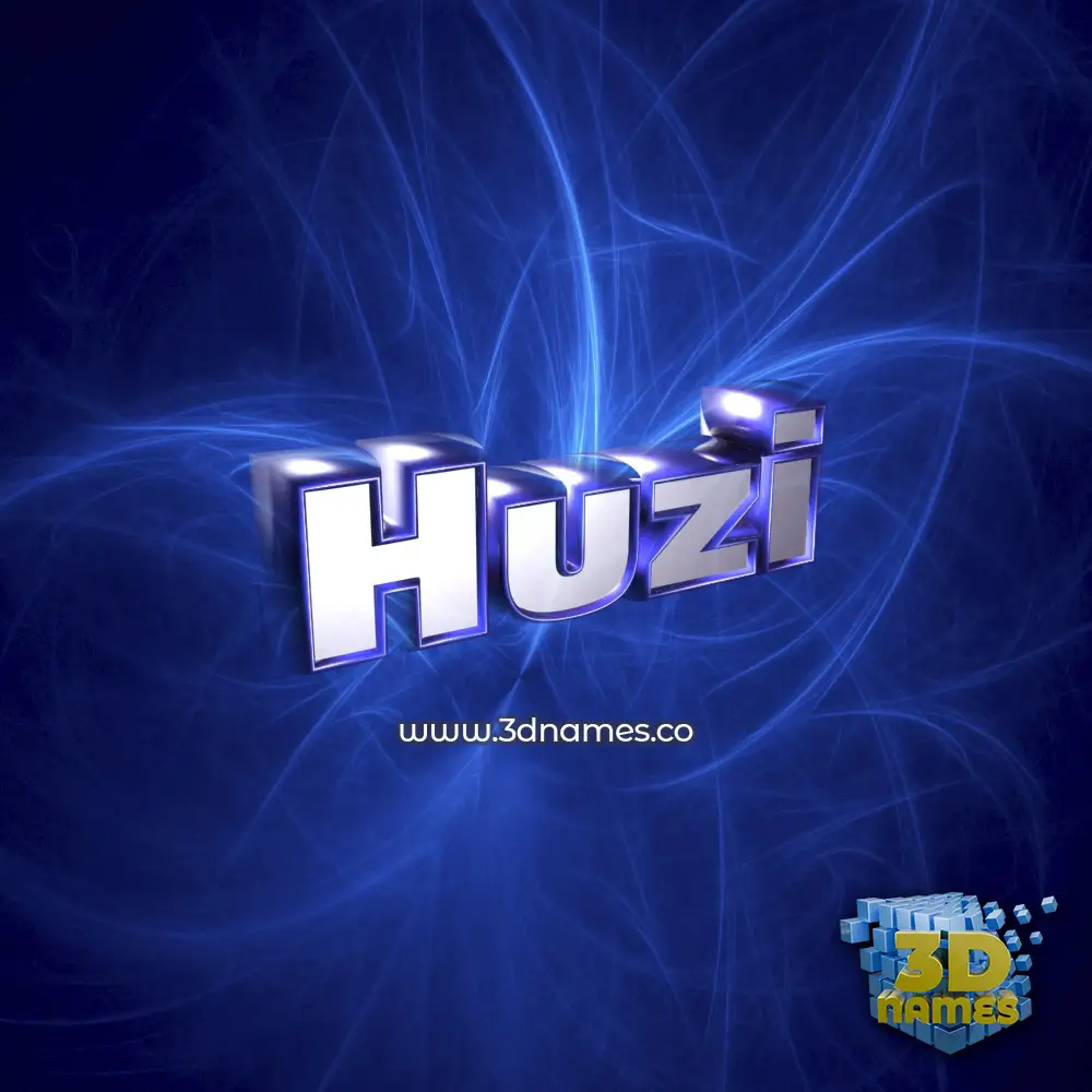 huzi in Plasma style - 3D name wallpaper