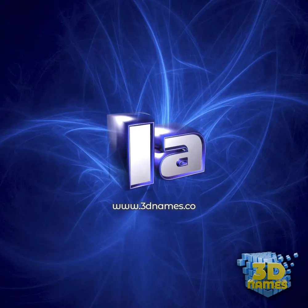 ia in Plasma style - 3D name wallpaper