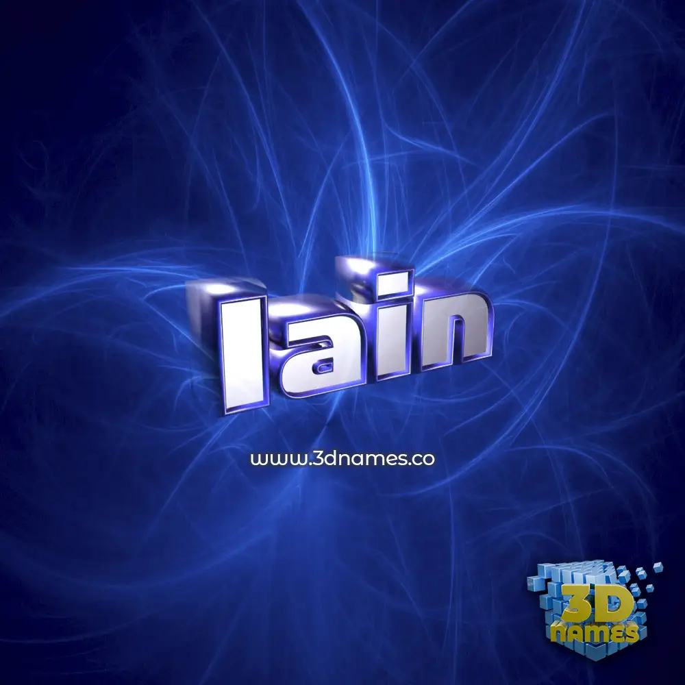 iain in Plasma style - 3D name wallpaper
