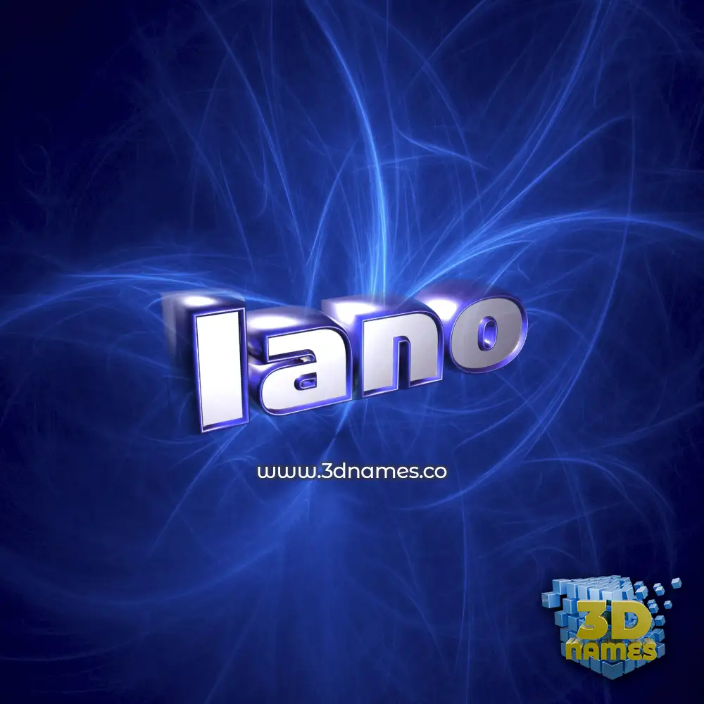 iano in Plasma style - 3D name wallpaper