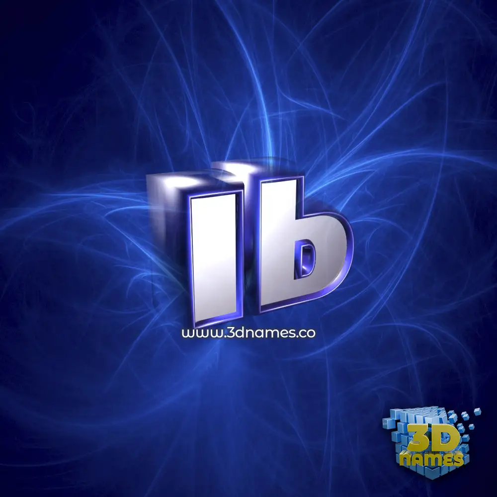 ib in Plasma style - 3D name wallpaper