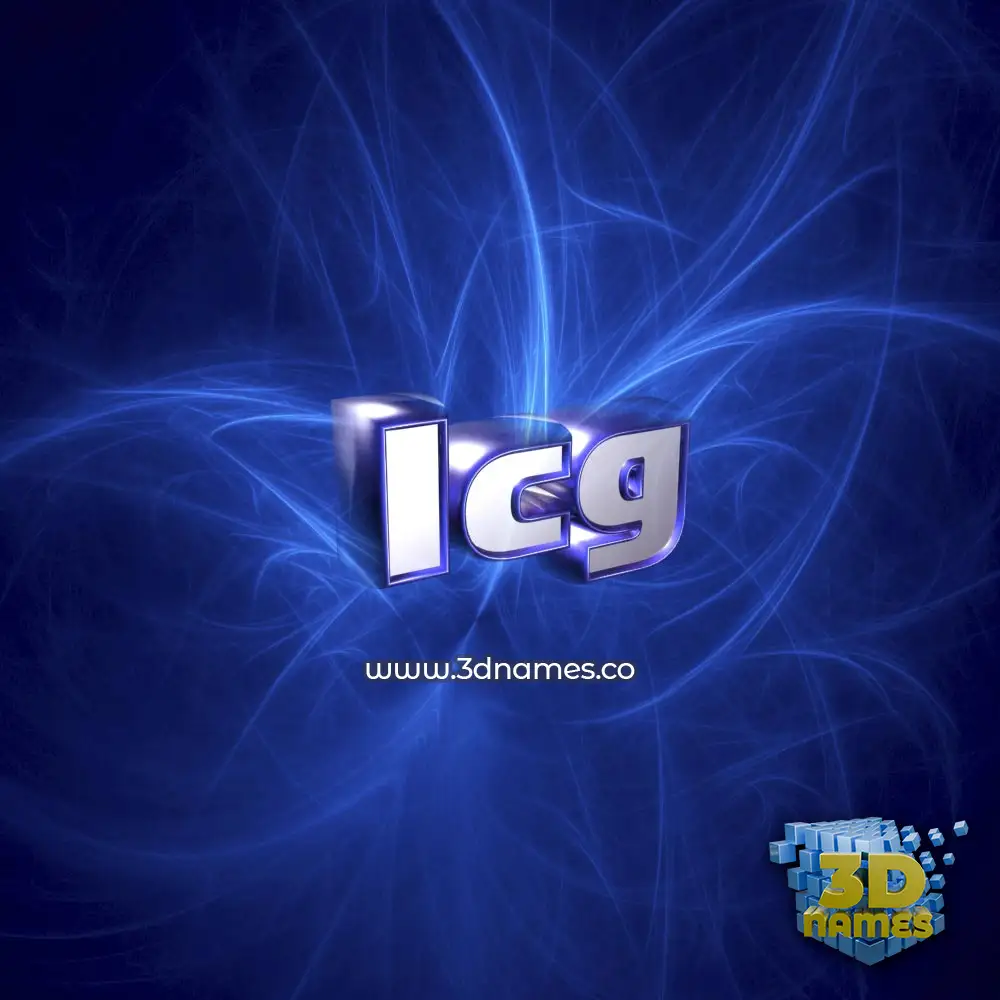 icg in Plasma style - 3D name wallpaper