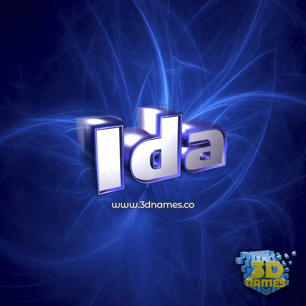 ida in Plasma style - 3D name wallpaper
