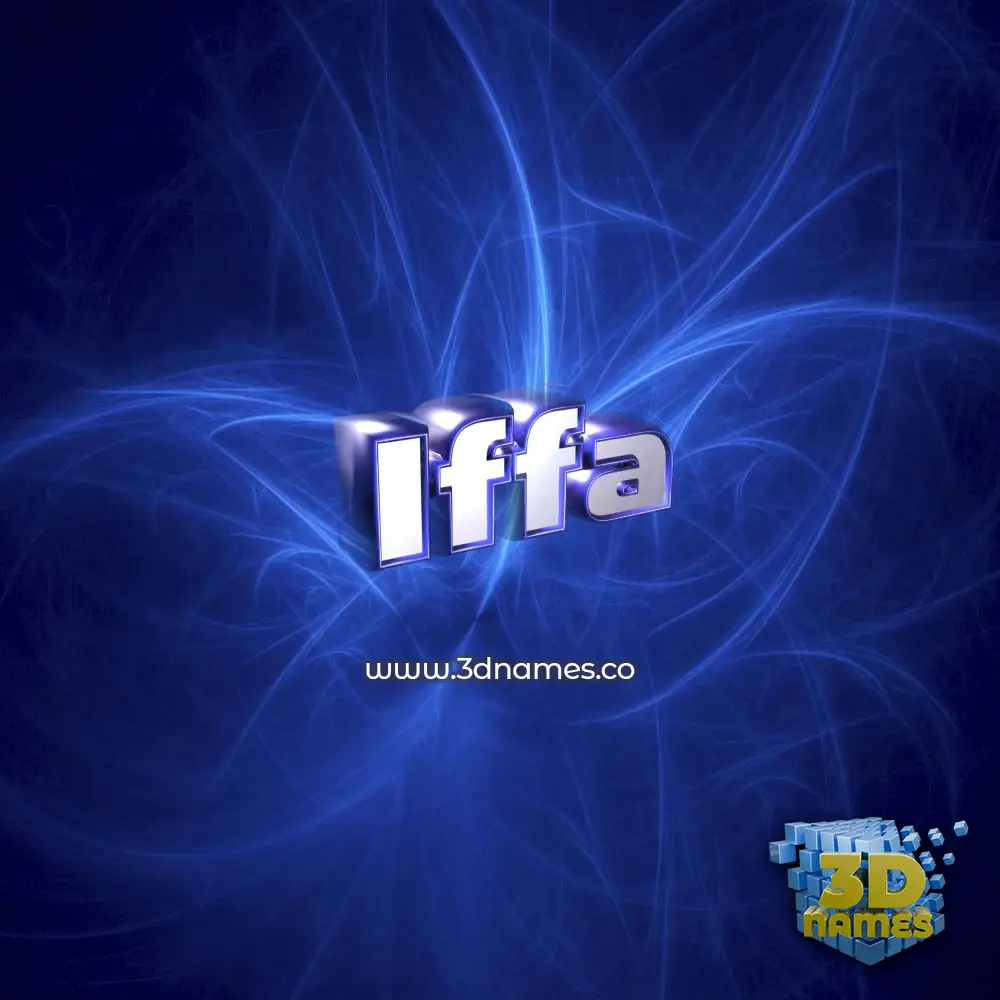 iffa in Plasma style - 3D name wallpaper