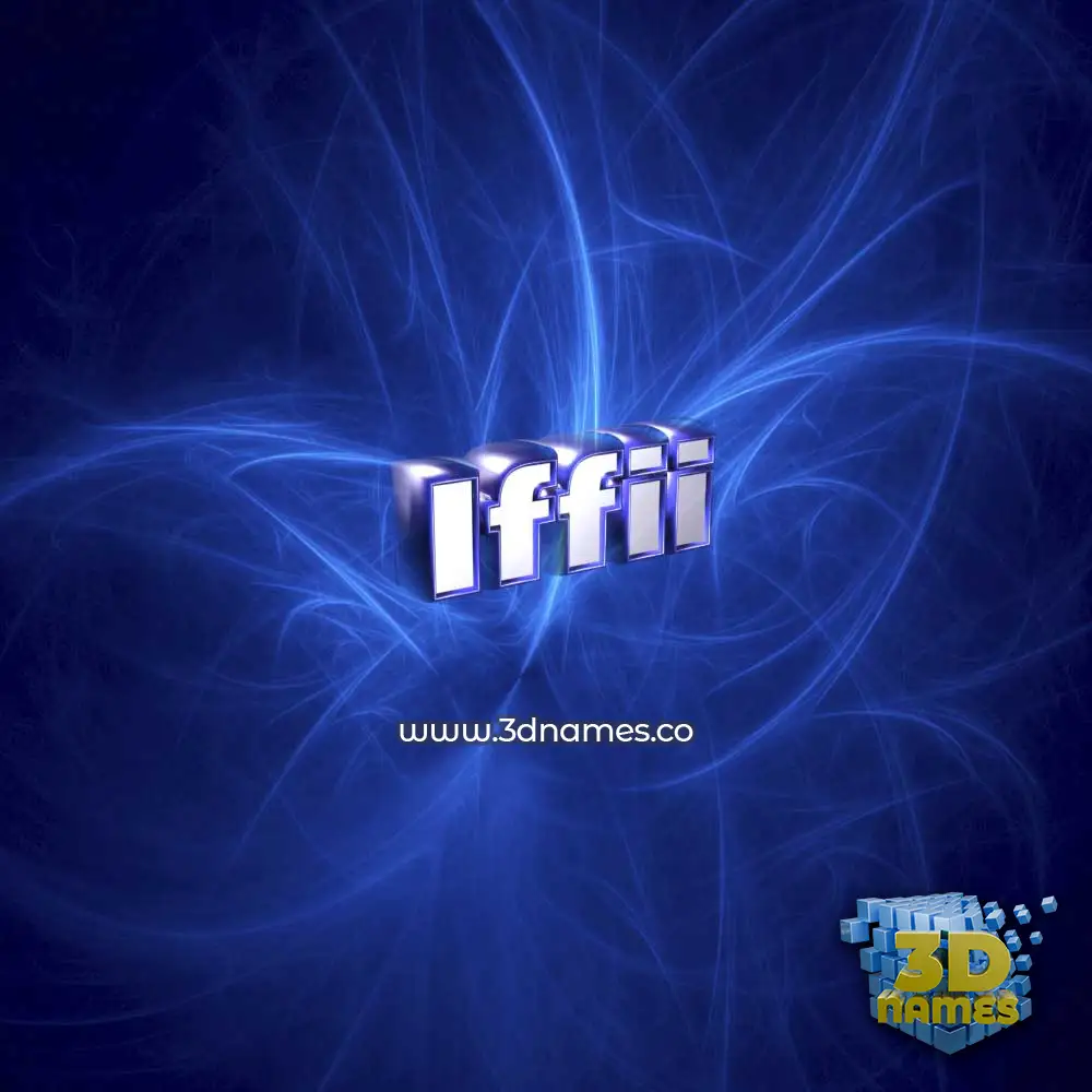 iffii in Plasma style - 3D name wallpaper