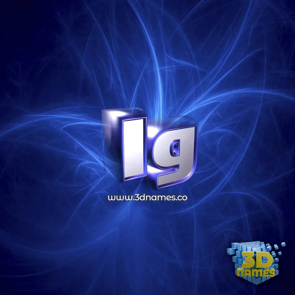 ig in Plasma style - 3D name wallpaper