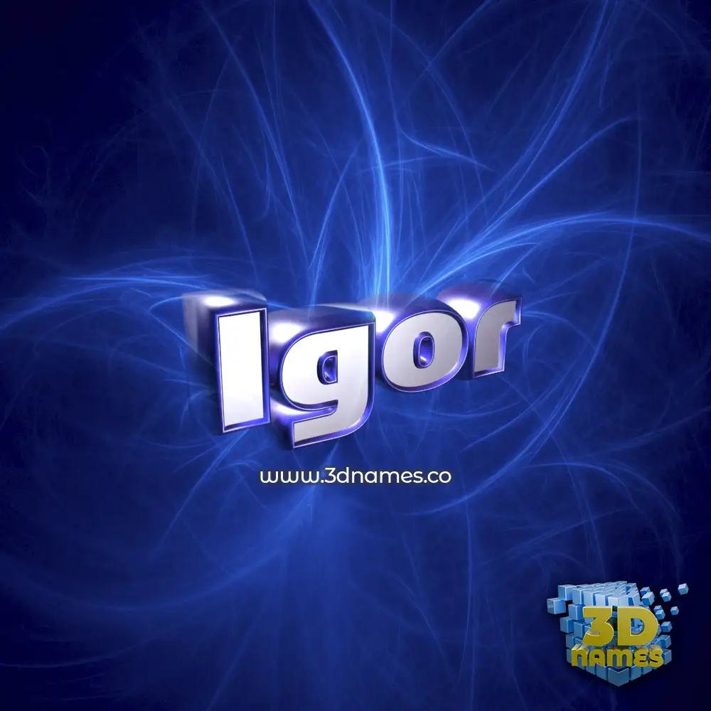 igor in Plasma style - 3D name wallpaper