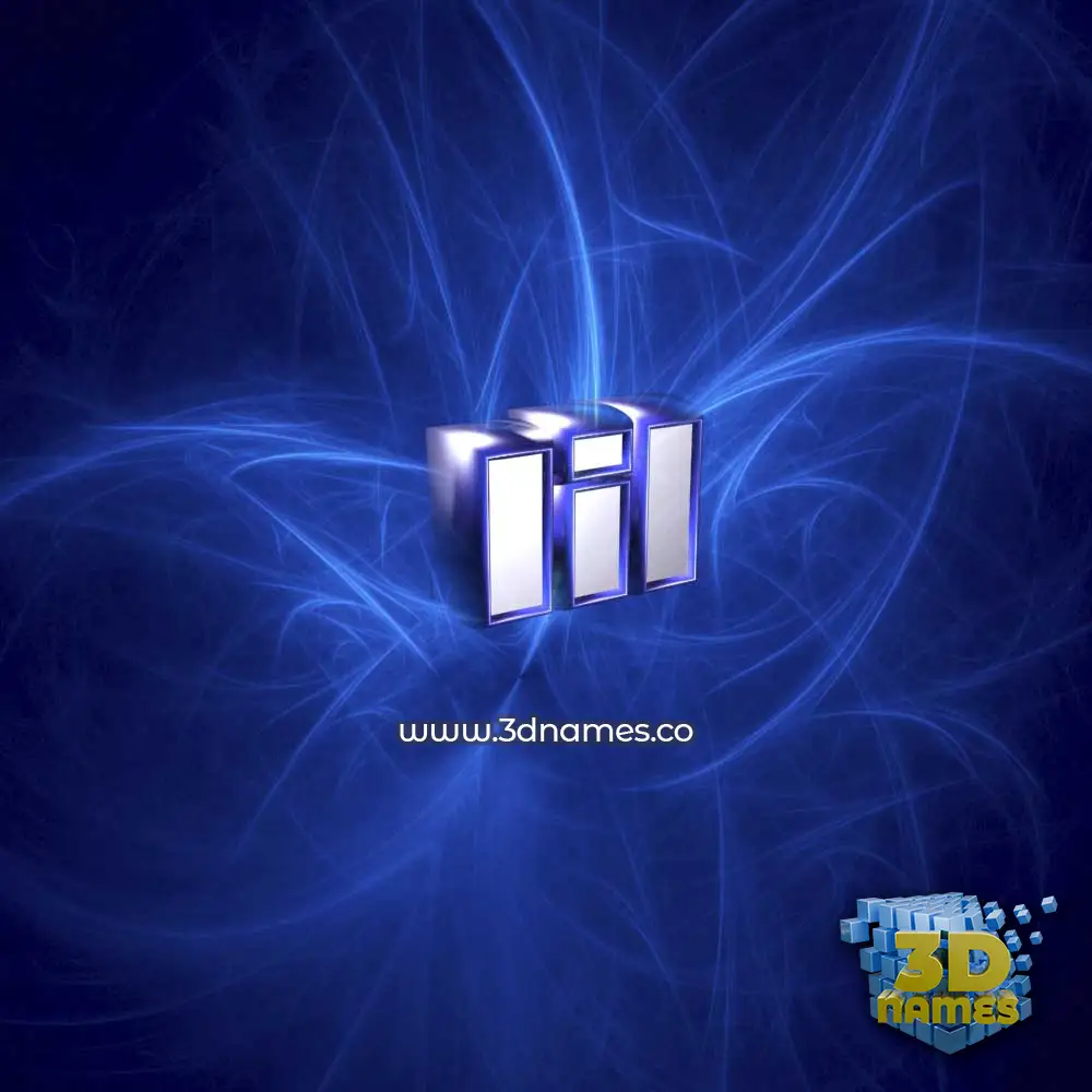 iil in Plasma style - 3D name wallpaper