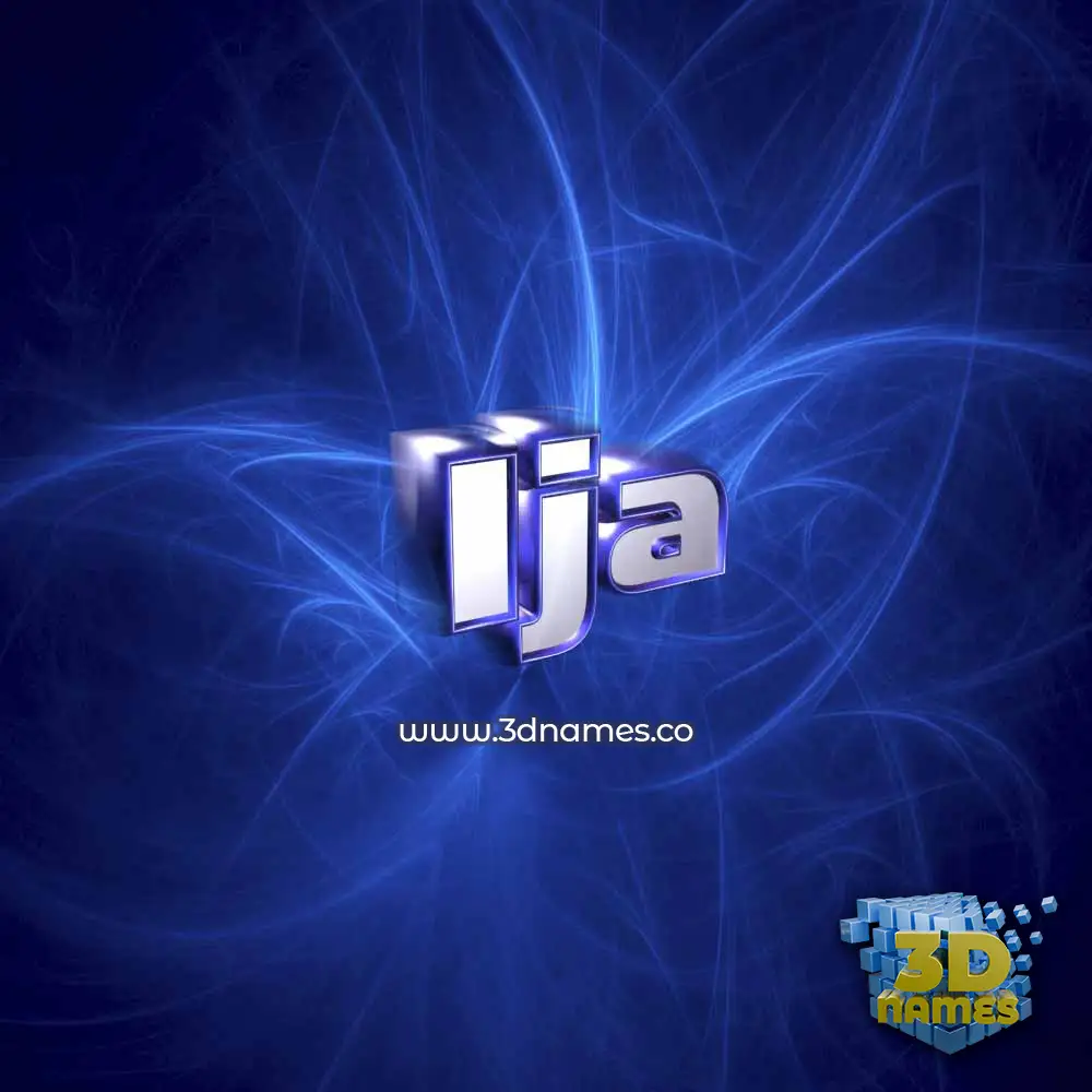 ija in Plasma style - 3D name wallpaper
