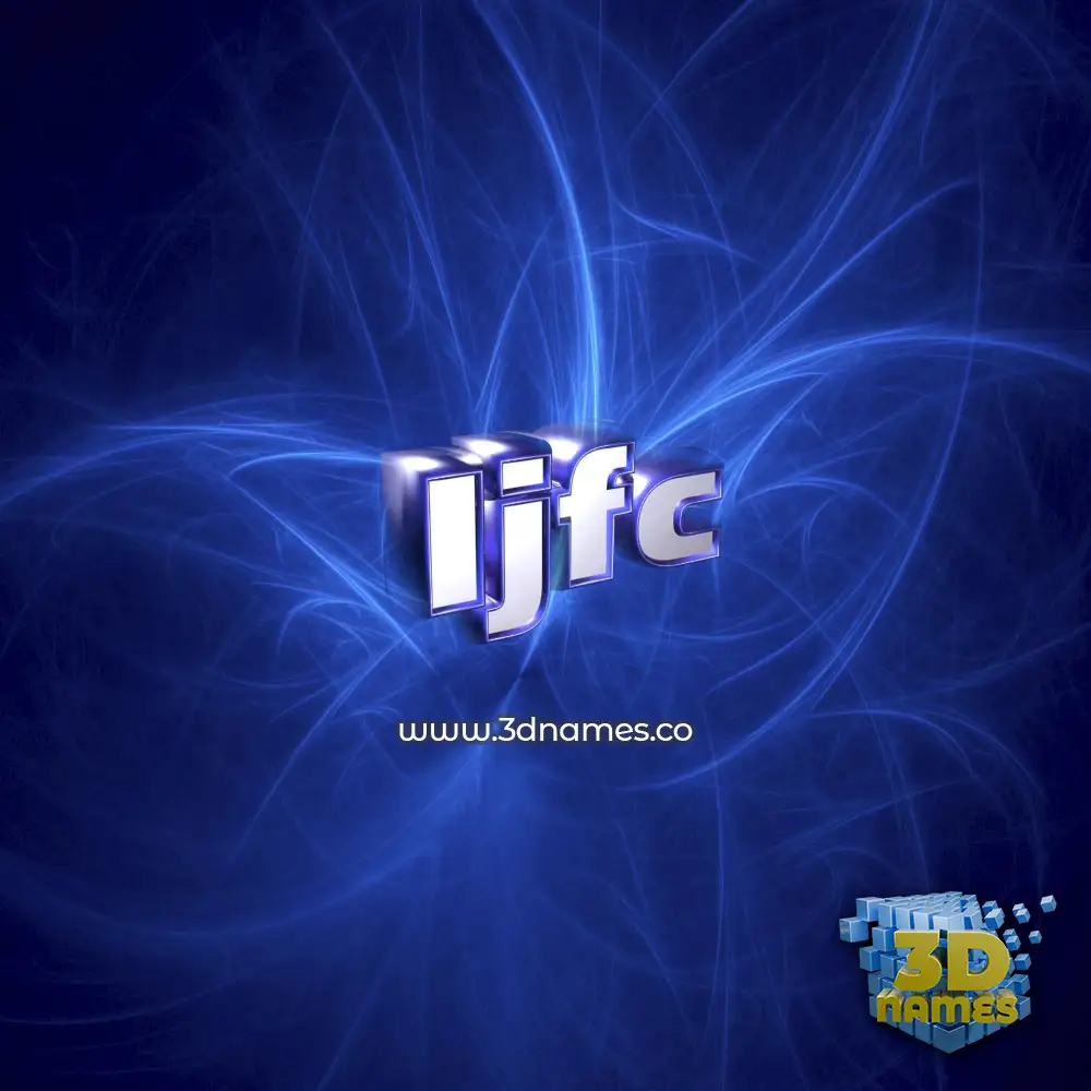 ijfc in Plasma style - 3D name wallpaper