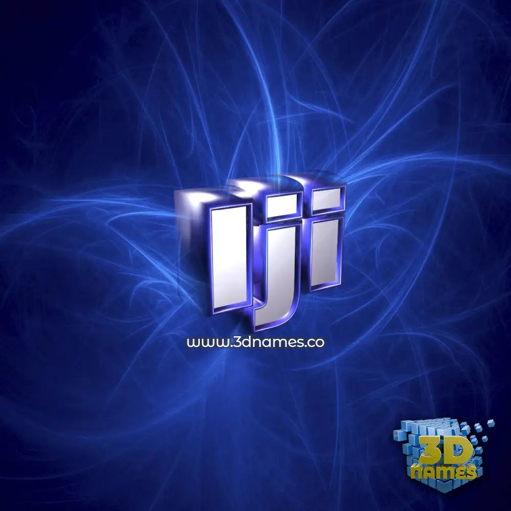 iji in Plasma style - 3D name wallpaper