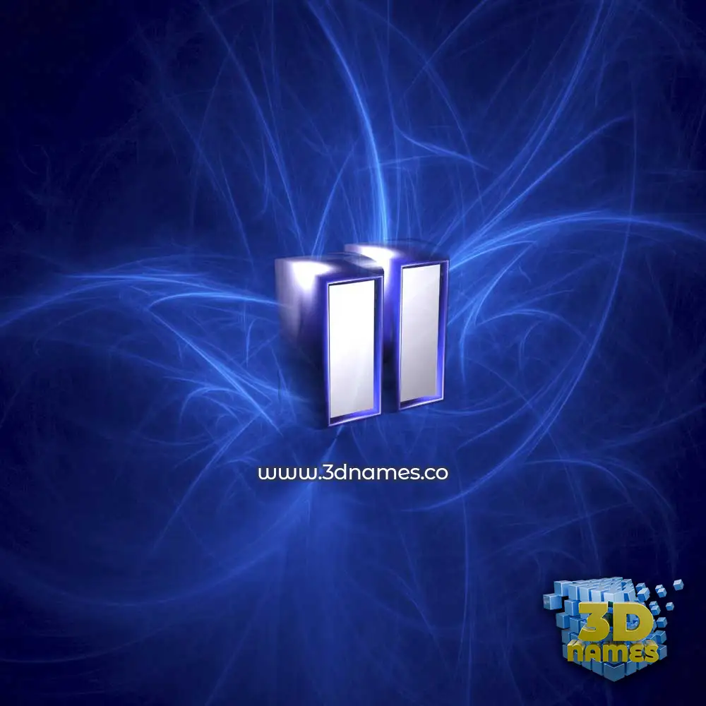 il in Plasma style - 3D name wallpaper