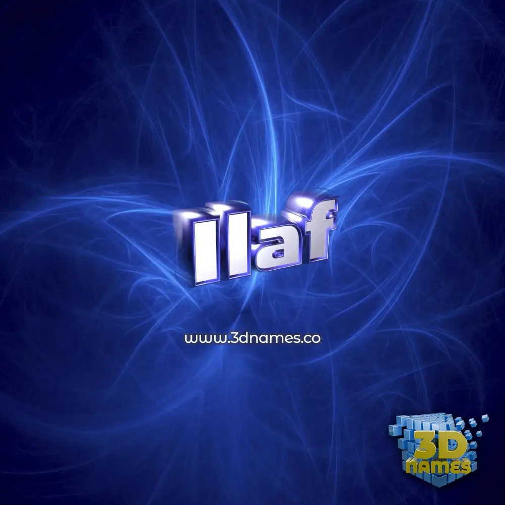 ilaf in Plasma style - 3D name wallpaper