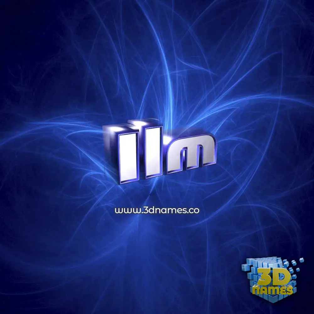 ilm in Plasma style - 3D name wallpaper