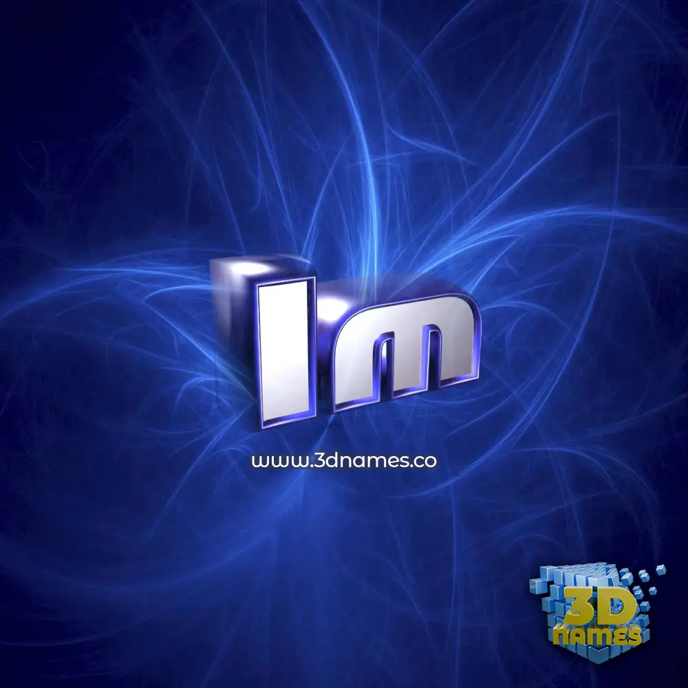 im in Plasma style - 3D name wallpaper