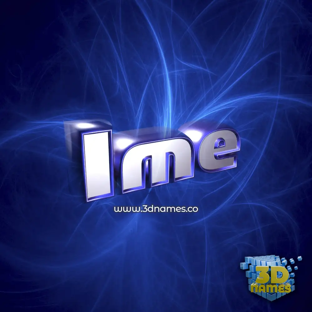 ime in Plasma style - 3D name wallpaper