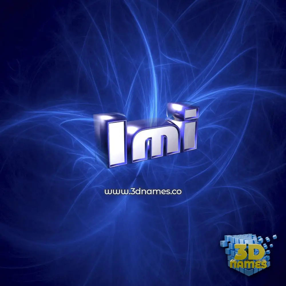 imi in Plasma style - 3D name wallpaper
