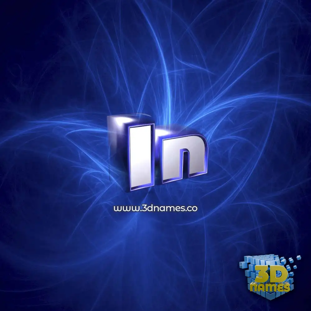 in in Plasma style - 3D name wallpaper