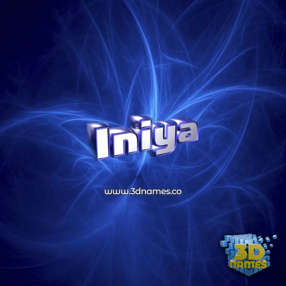 iniya in Plasma style - 3D name wallpaper