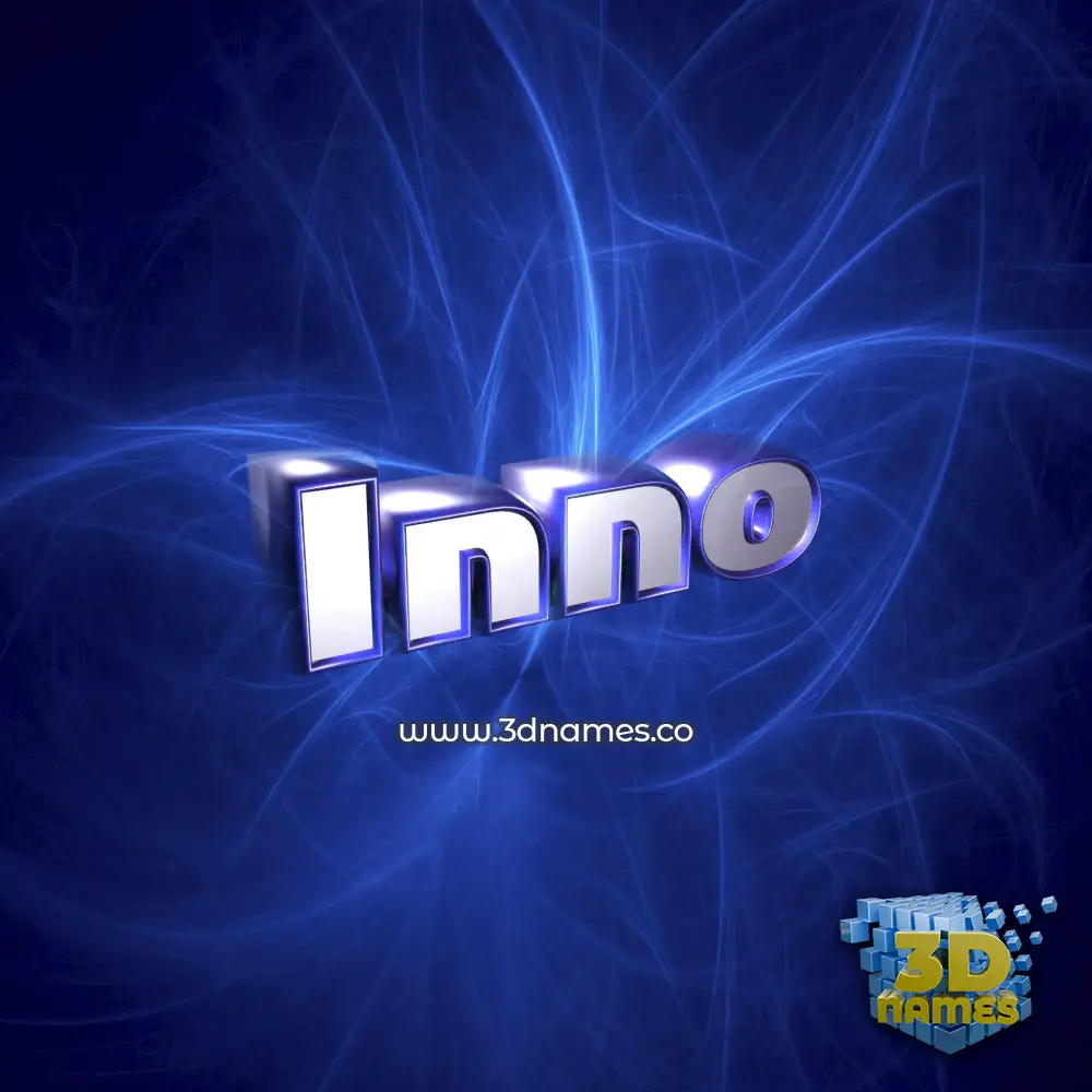 inno in Plasma style - 3D name wallpaper