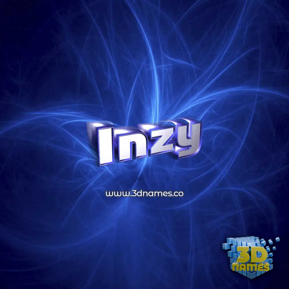 inzy in Plasma style - 3D name wallpaper