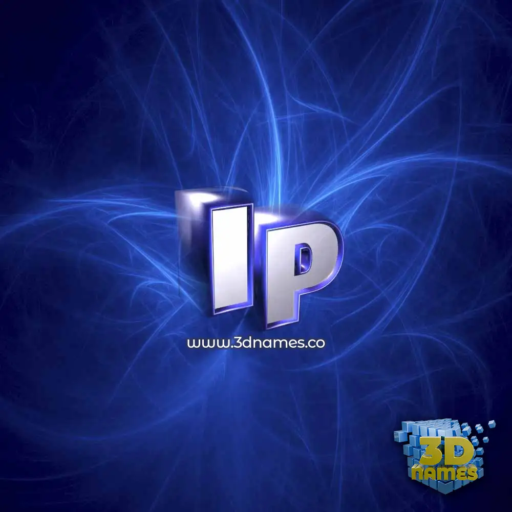 ip in Plasma style - 3D name wallpaper