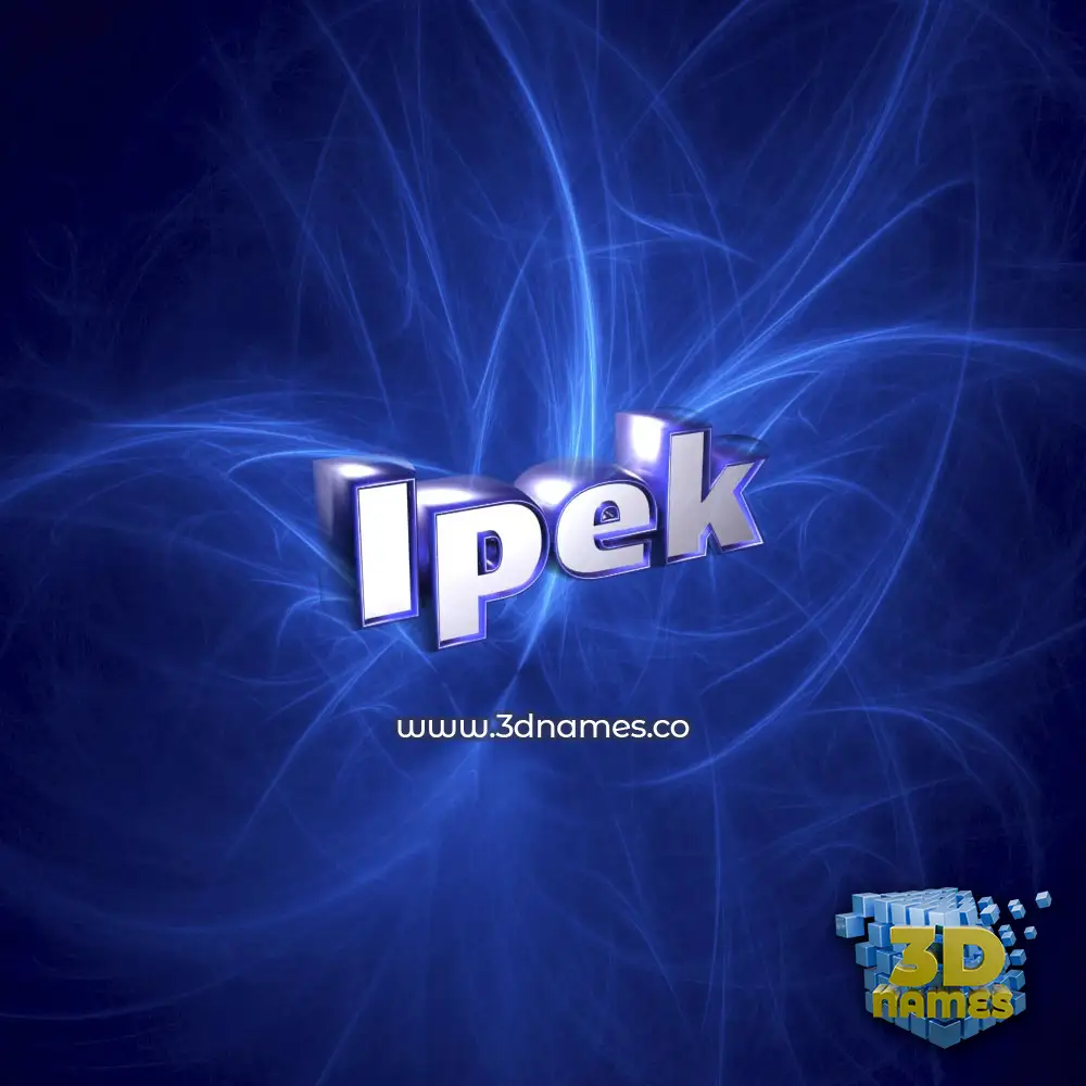 ipek in Plasma style - 3D name wallpaper