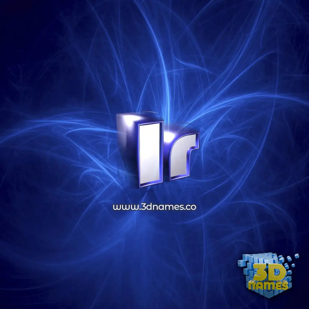 ir in Plasma style - 3D name wallpaper
