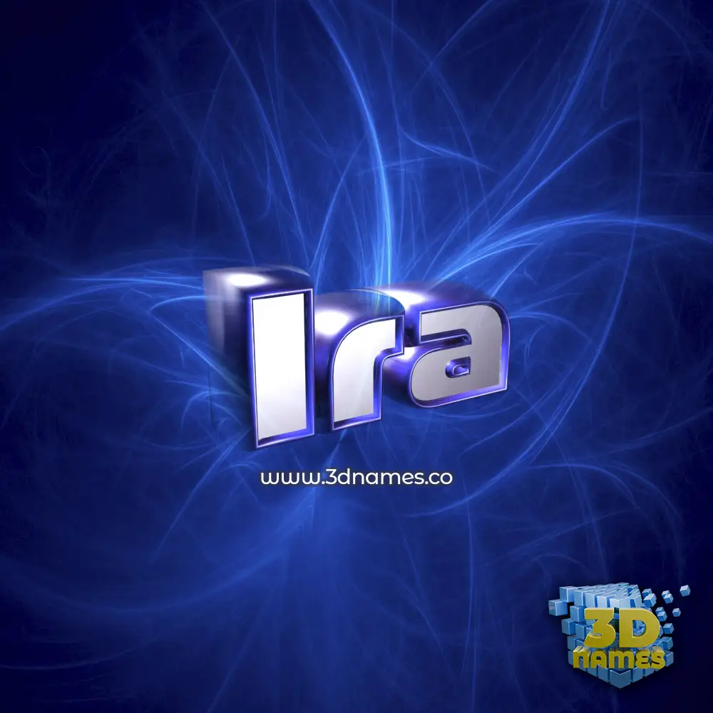 ira in Plasma style - 3D name wallpaper