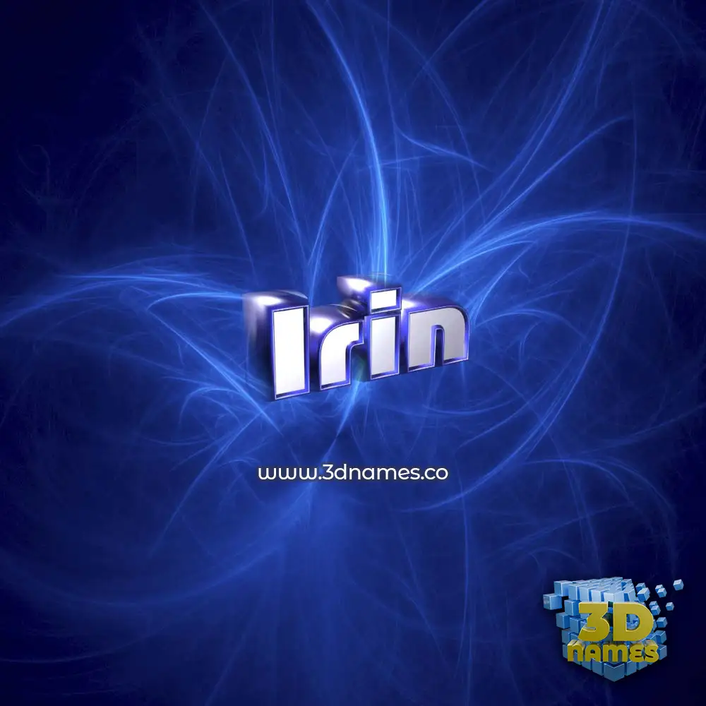 irin in Plasma style - 3D name wallpaper