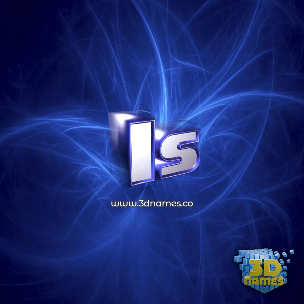 is in Plasma style - 3D name wallpaper
