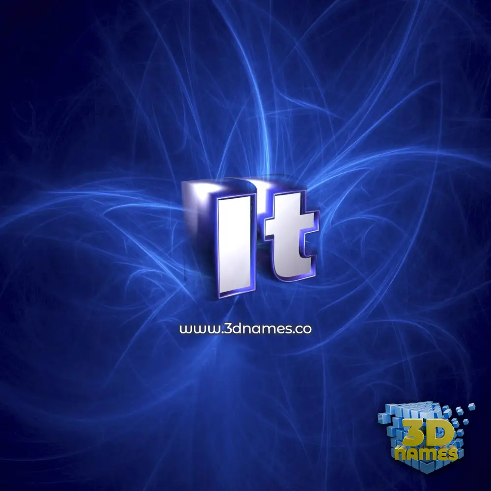 it in Plasma style - 3D name wallpaper