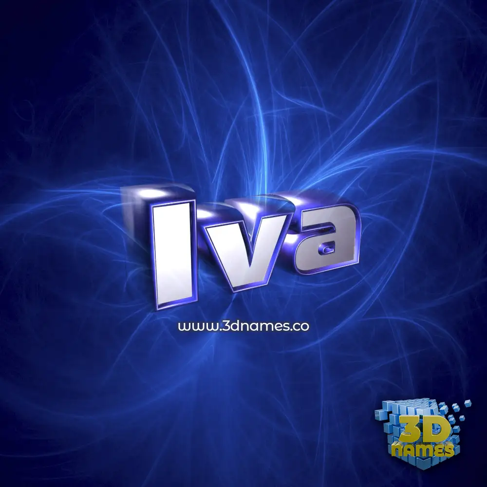 iva in Plasma style - 3D name wallpaper