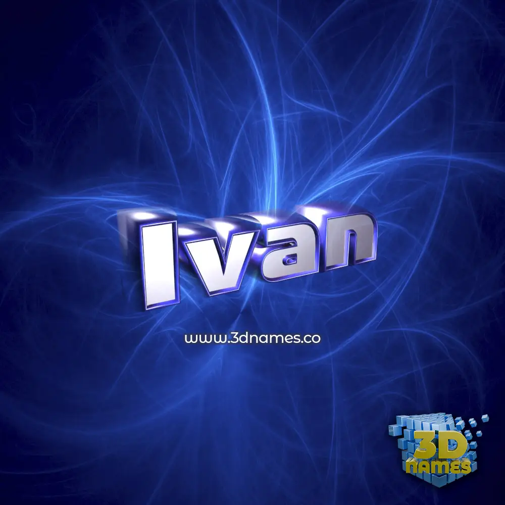 ivan in Plasma style - 3D name wallpaper
