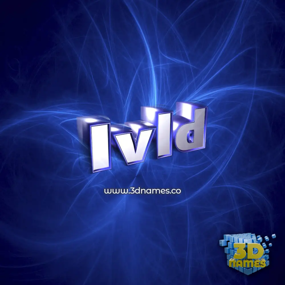 ivld in Plasma style - 3D name wallpaper