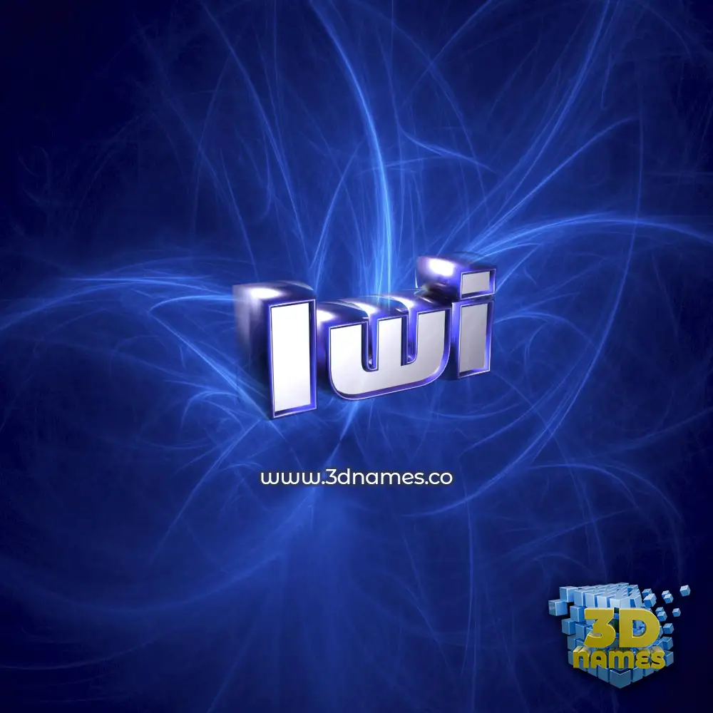 iwi in Plasma style - 3D name wallpaper